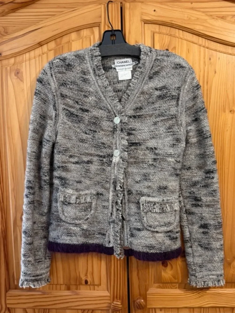 Chanel Wool Blend Cardigan -Size 40